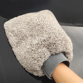 New Style Pelēka Plus samta šķiedras Auto Mazgāšana Cimdi Auto Tīrīšanas Līdzeklis Mājas izmantojiet Multi-funkciju, Tīrīšanas Birste, Detalizējot Nekad Trash