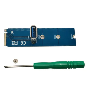 NGFF M. 2 PCI-E X16 Slots M2 USB 3.0 Pcie Stāvvadu Kartes Paplašinājuma Kabeli, Sieviešu un Vīriešu Adapteri Miner karti BTC Litecoin