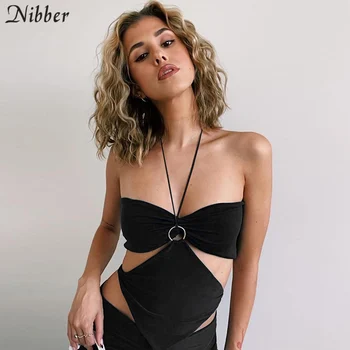 Nibber Cyber Y2K Gothic Apģērbu Korsešu Kultūru Vasaras Drēbes Sievietēm Pasaku Grunge Emo Pavada Estētisko Cottagecore Sexy Camis