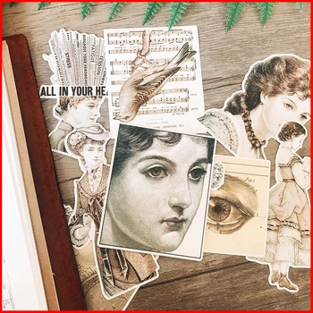 Noblewoman attēlu vintage personalizētu albums Uzlīmes scrapbooking materiāls personalizētas uzlīmes laimīgs plānotājs junk vēstnesis