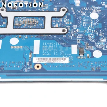NOKOTION 01LW904 01LW183 EE480 EE580 NM-B421 Lenovo ThinkPad E480 E580 Klēpjdators Mātesplatē SR342 I5-7200U GMA DDR4