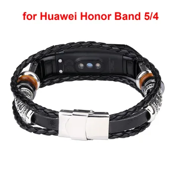 Nomaiņa Ādas Frēzēšana Aproce Siksnu Pinuma Pīts par Huawei Honor Grupa 5