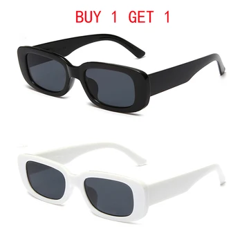 Nopirkt Vienu, Saņemt Vienu Bezmaksas Nelielu Taisnstūri, Saulesbrilles Sieviešu Vintage Zīmolu Dizainera Kvadrātveida Saules Brilles Toņos Sieviešu UV400