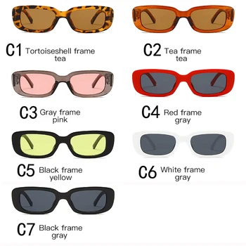 Nopirkt Vienu, Saņemt Vienu Bezmaksas Nelielu Taisnstūri, Saulesbrilles Sieviešu Vintage Zīmolu Dizainera Kvadrātveida Saules Brilles Toņos Sieviešu UV400