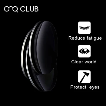 O-Q KLUBA 1.67 Vienotu Redzējumu Recepšu CR-39 Sveķu Asfēriskie Brilles, Lēcas Tuvredzība Hyperopia Astigmatisms Optisko Objektīvu