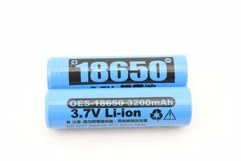 OES 18650 3200mAh ICR 18650 3,7 V 3.6 V Li-jonu, Litija-jonu uzlādējamas iekasējams Baterijas Šūnu (bez lādētāja)