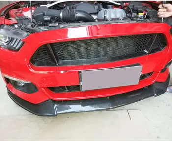 Oglekļa Šķiedras Materiāla Priekšējais Bamperis Acu Reste FRP Unpainted Melnās Restes Attiecas Ford Mustang 2016 2017 Auto Stils