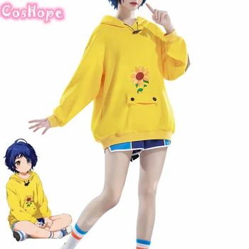 Ohto Ai Cosplay pelēkā vārna Brīnums, Olu Prioritāte Cosplay Unisex Pulovers Dzeltens Krekls Anime Cosplay Halloween Tērpi Sievietēm