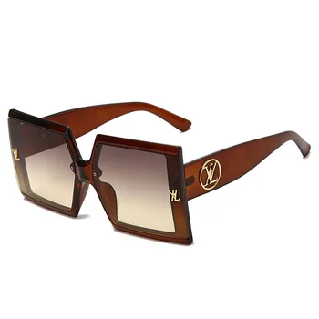 OIMG Modes Laukumā Lielgabarīta Saulesbrilles Sieviešu/Vīriešu Vintage Saules Brilles Zīmola Multicolor Dizaineru Briļļu Oculos De Sol Feminino
