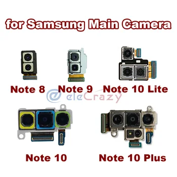 Oriģinālo Aizmugurējo Galvenais Atpakaļskata Kamera Modulis Samsung Galaxy 8. pielikums 9. pielikums 10. pielikums Plus, Ņemiet vērā, 10 Lite Flex Kabelis Lente Pārbaudīta