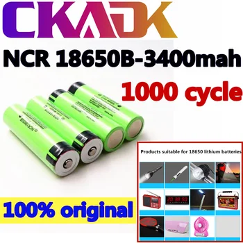 Oriģināls 18650 NCR18650B 3400mah Uzlādējams Litija 3,7 v Akumulators ar PHB Lukturīšu Baterijas