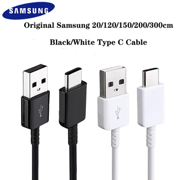 Oriģināls Samsung C Tipa USB Kabeli 2A Ātrās Uzlādes USB 3.1 Tips-C Datu Līnija Galaxy S8 S9 S10 Plus S11 S20 Ultra A70 A80 A90
