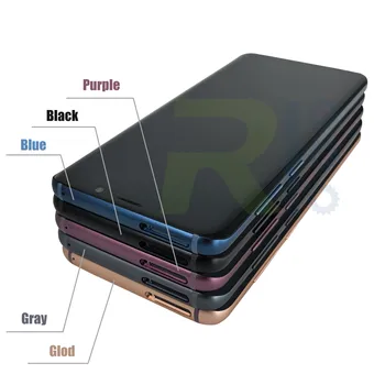 Oriģināls, Super AMOLED Displeju SAMSUNG Galaxy S9 Displejs LCD skārienekrānu, Digitizer S9 Plus G960 G965 Remonta Daļas
