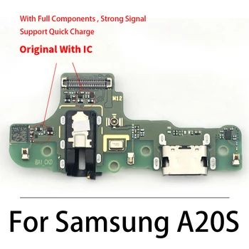 Oriģināls USB Uzlādes Ostas Valdes Flex Kabelis Samsung A10 A10S A20 A20S A21 A30 A40 A50 A105FN M21