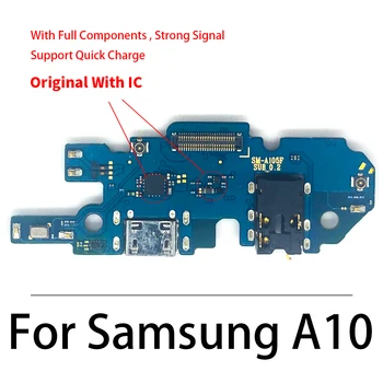 Oriģināls USB Uzlādes Ostas Valdes Flex Kabelis Samsung A10 A10S A20 A20S A21 A30 A40 A50 A105FN M21