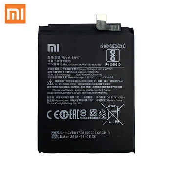 Oriģinālā Xiao mi BN47 4000mAh Akumulators Par Xiaomi Redmi 6 Pro / Mi A2 Lite Augstas Kvalitātes Tālruņa Baterijas Nomaiņa
