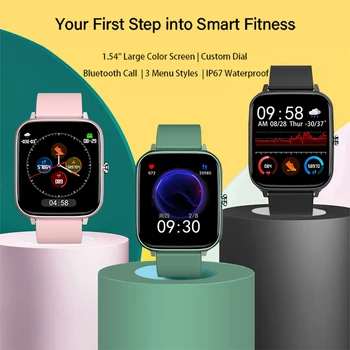 P6 Smart Skatīties Vīrieši Bluetooth Sirds Ritma Monitors, Pulkstenis, Sieviešu Fitnesa Tracker Aproce Ar Skārienekrānu Sporta Ūdensizturīgs Smartwatch