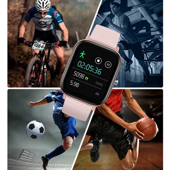 P8 Smart Skatīties Vīrieši Sievietes 1,4 collu skārienekrānu SmartWatch Fitnesa Tracker Rokassprādzi, Sirdsdarbības Monitoringa Sporta Pulksteņu Huawei