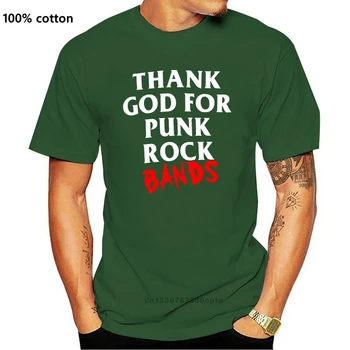 Paldies Dievam Par Punk Rock Bands T Krekls Mens Black Atdzist Gadījuma Piedurknēm, Kokvilnas T Krekls Modes Pārdošanas Top Tee