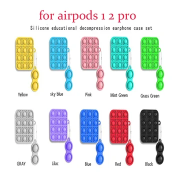 Par Airpods 1 2 Pro Csae Fidget Push Izglītības Dekompresijas Rotaļlietas Airpods Pro Bezvadu Bluetooth Austiņas Aizsardzības Uzmava