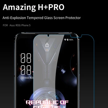 Par Asus ROG Tālruņa 5 Rūdīts Stikls Nillkin Anti-Sprādziena 9H + Pro Screen Protector for Asus ROG Tālruņa 5