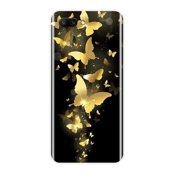 Par Huawei Honor 10 9 8 7 Lite Mīksto TPU Silikona Skaisti Ziedi Vāks Huawei 8X MAX 7S 7X 7A 7C Pro Telefonu Gadījumā