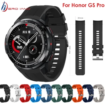 Par Huawei Honor GS Pro Skatīties Joslas 22mm Sporta Silikona Smart Aproce Aproce Godu GS Pro Siksniņa augstākās Kvalitātes Watchband