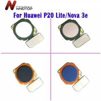 Par Huawei P20 Lite pirkstu Nospiedumu Pogu Honor8 Home Pogu, Pieskarieties ID Sensora Taustiņu Huawei Nova 3E pirkstu Nospiedumu Pogu Flex Kabelis