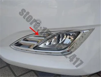 Par Hyundai Elantra AVANTE I35 2012~2016 ABS Chrome Priekšā+Aizmugures Lukturu vāks Melns, Miglas lukturi, Lampas Vāciņš Melns