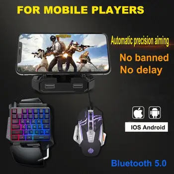 Par IOS, Android Spēli Gamepad Pubg Mobilo Bluetooth Android 5.0 PUBG Kontrolieris Mobilo Kontrolieris Spēļu Tastatūra, Pele Konvertētājs