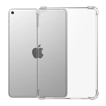 Par Jauno iPad 9.7 2017 2018 Tablešu Gadījumā PU Silikona Pārredzamu Slim Cover for iPad Air 2 1 Pro 11 10.5 Mini 2 3 4 5 10.2 Coque