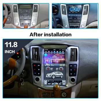 Par Lexus RX300 RX330 RX350 RX400H 2004-2007 Auto Radio Ekrāna GPS Navigācijas 128GB Android CARPLAY Multivides Atskaņotājs Audio