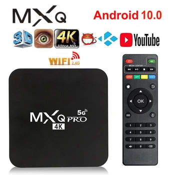 Par MXQ PRO 5G Smart TV Box Android 9.0 4K 2.4 G&5G WiFi Amlogic S905W 2GB 16GB HD 3D Android TV Box Media Player 1080P Pasaules