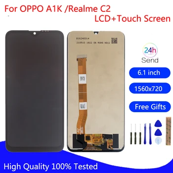 Par OPPO Realme C2 RMX1941 RMX1945 LCD Displejs, Touch Screen Digitizer Montāža Rezerves Daļas OPPO A1K CPH1923 LCD