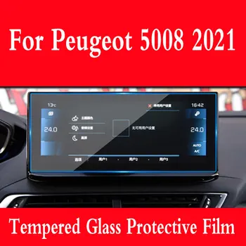 Par Peugeot 5008 Ir 2021. Gads GPS navigācijas rūdītā stikla aizsargplēvi auto interjera uzlīmes
