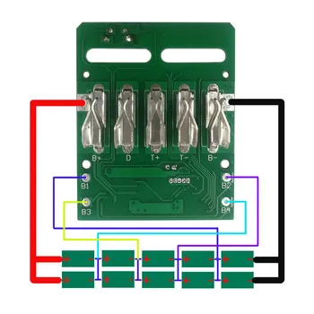 Par vielmaifas trumu 18V Litija Akumulatora Korpusa Aizsardzības Shēmu plates PCB LED Indikators Akumulatora Korpusa Apvalks, lai vielmaifas trumu 18V Piederumi