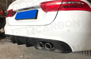 Par XF Oglekļa Šķiedras Auto Aizmugurējā Bufera Lūpu Difuzoru, lai Jaguar XE 2016 2017 2018 FRP Automašīnas Aizmugurējā Bufera Difuzoru