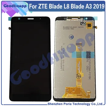 Par ZTE Blade L8. / ZTE Blade A3 2019 LCD Displejs Ar Touch Screen Digitizer Paneļa Montāža Nomaiņa