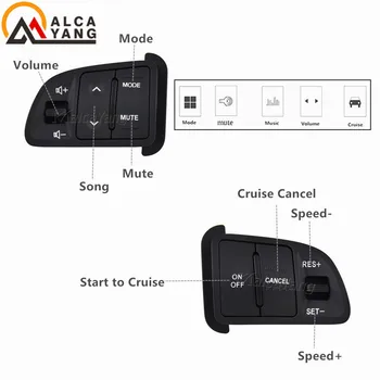 Parastais kabelis ar pogas slēdzi-Kia sportage SL Stūre Audio Kruīza Kontroles Pogas ar aizmugures gaismas