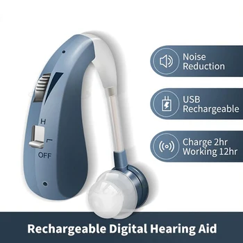 PASTSKY Mini Digitālo Dzirdes Audifonos Skaņas Pastiprinātājs Aparelho Auditivo Bezvadu Auss Aids Uzlādējams 1PC Veciem