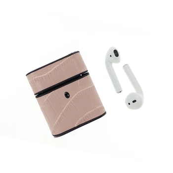 Pasūtījuma Piedurknēm Vāks Apple Airpods Bluetooth Bezvadu Tālruni Pie Auss, Krokodila Ādas Gadījumā Gaisa Pod 1 2 Pro Būtiska Kaste