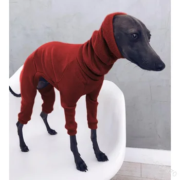 Pavasara Kurtu suņu apģērbu plānas, augstas kakla četrkājainajiem drēbes, vienkrāsainu stiept ērti, suņu drēbes itāļu Kurts