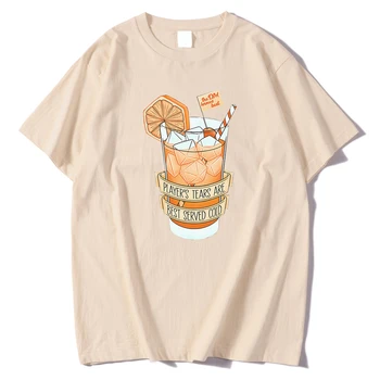Pavasarī, Vasarā Man T krekls ikdienas īsās piedurknes top Apdeguma siltumu apelsīnu sula spēlētājs asaras print T-krekls plus lieluma Vīriešu T krekli