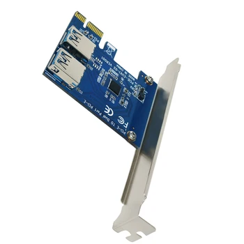 PCI-E uz PCI-E Adapteris 1 Kārta, 4 PCI-Express Slots, 1x uz 16x USB 3.0 Īpašu Iesūknēšanas Karte PCIe Pārveidotājs BTC Miner Ieguves
