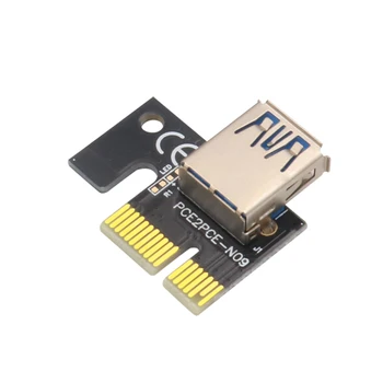 PCIE Stāvvadu 009S Plus Stāvvadu PCI E, PCI Express X1, lai X16 Dual 6Pin Grafiskās Kartes GPU Bitcoin Miner Ieguves w/ Temperatūras Sensors