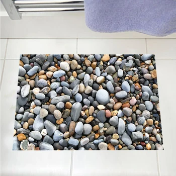 Pebble grīdas uzlīmes virtuve un vannas istaba PVC pašlīmējošas sienas uzlīmes dzīvojamā istaba DIY dekoratīvās tapetes waterpro