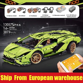 Pelējuma Karalis 13057 Auto Saderīgu Lamborghinis Sián FKP 37, Automašīnas Modeli, Celtniecības Bloki, Ķieģeļi Bērniem Ziemassvētku Dāvanas