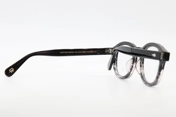 Pelēks Sripe LEMTOSH 1915 New York Stila Acetāta Rāmis HQ Sākotnējā Pielāgot Recepšu Tuvredzība Pakāpeniski Brilles