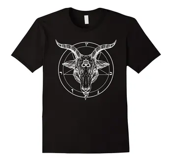 Pentagramma Baphomet Satanist Kazu T-Krekls. Vasaras Kokvilnas O-veida Kakla Īsām Piedurknēm Vīriešu T Krekls Jaunais S-3XL