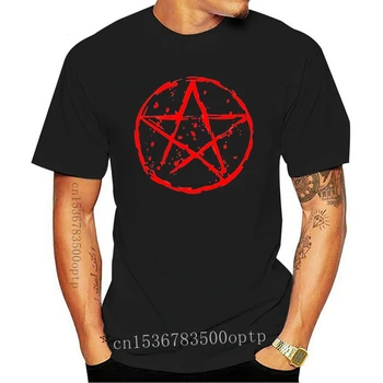 Pentagramma T-Krekls Mens S-3Xl Biker Goth Rock, Punk Sātana Beisbola Metāla Pieaugušajiem Gadījuma Tee Krekls
